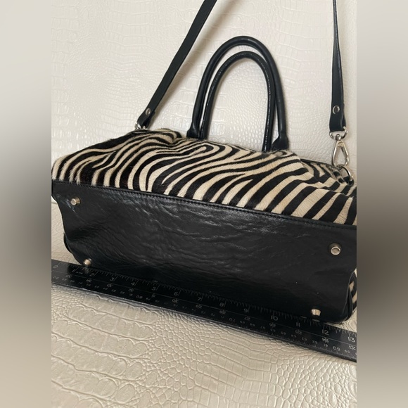 zebra hide leather bag - Picture 8 of 8